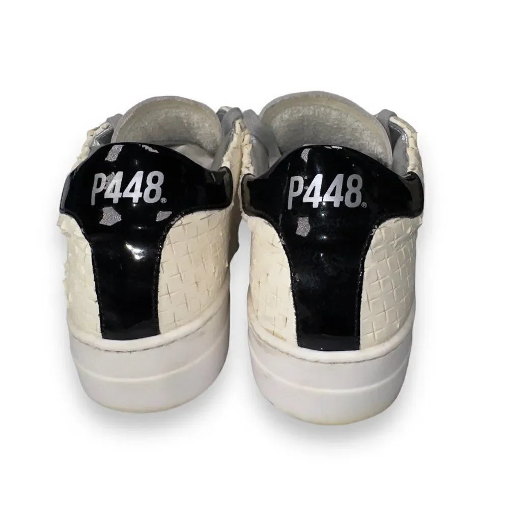 P448 Thea Overload Classic Casual Perf Sneakers White Women's 9.5-10‎